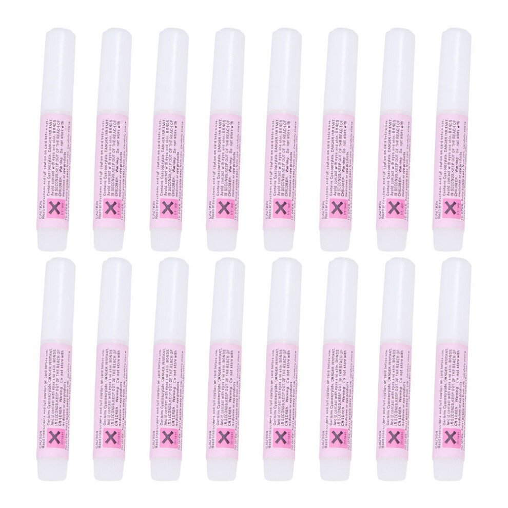 Inoomp Pink 50Pcs 2G Nail Glue For Nail Art Tips Manicure