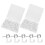 100 Pcs Push Pins Clear Round Head Decorative Bulletin Thumbtacks 10