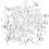 100 Pcs Push Pins Clear Round Head Decorative Bulletin Thumbtacks 9