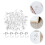 100 Pcs Push Pins Clear Round Head Decorative Bulletin Thumbtacks 3