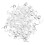 100 Pcs Push Pins Clear Round Head Decorative Bulletin Thumbtacks 6