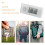 Backpack Key Pendant Digital Watch White Metal 1pack 7