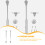 2 pcs lift support gas struts for kitchen cabinet lid hinges 11