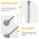 2 pcs lift support gas struts for kitchen cabinet lid hinges 9