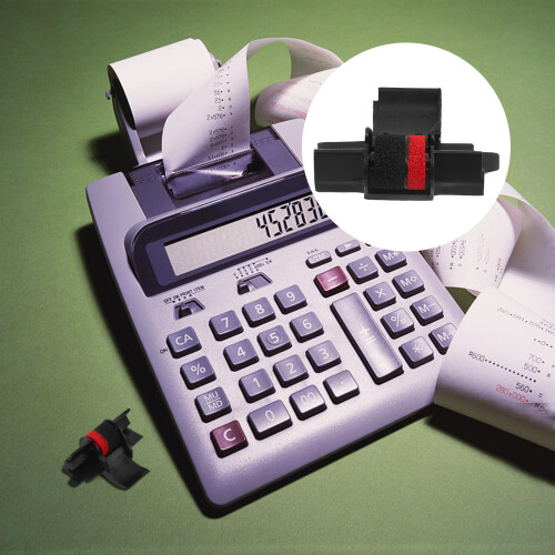 5 Pcs Ink Wheel Calculator Accessories Ink Roller Plastic 2