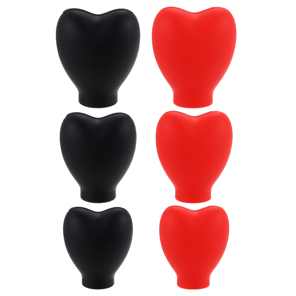 Aboofan 6Pcs Makeup Brush Protector Covers Durable Silicone Brush Sleeves