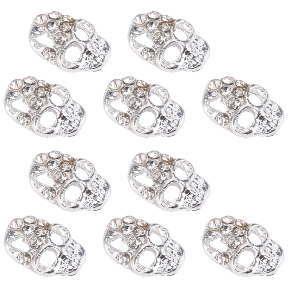 Iplusmile Skull Rhinestones Stickers 10Pcs