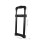 1 Set Black Portable Speaker Handle Plastic Replacement with Slots 3
