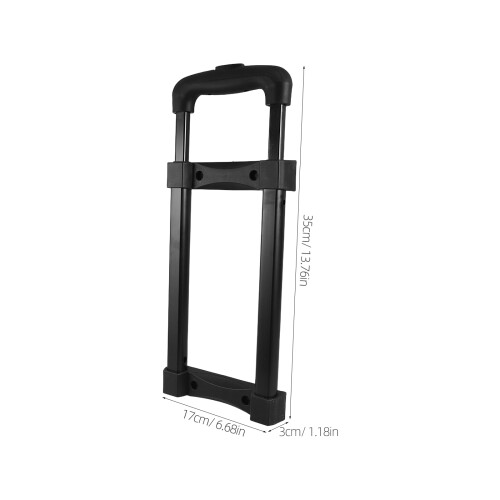 1 Set Black Portable Speaker Handle Plastic Replacement with Slots 2