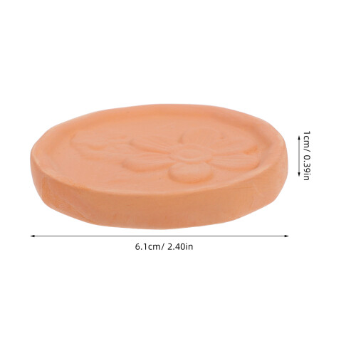 Reusable Flower Shape Terracotta Brown Sugar Softener Disc 2