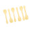100 Pcs Transparent Plastic Spoons For Ice Cream Dessert 1