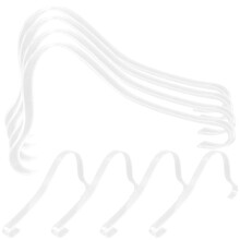 8pcs Shoe Accessories Transparent Acrylic For Women
