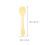 100 Pcs Transparent Plastic Spoons For Ice Cream Dessert 2