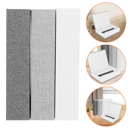 3 Pezzi Libri In Lino Decorativi Per Da 2