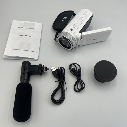 HD-Digitalkamera mit Weitwinkelobjektiv White 1
