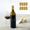 200 pièces capsules thermorétractables dorées double bouche pour vin 5