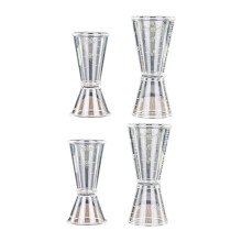 tasse doseuse double extrémité 4 pièces vin cocktails bar