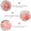 500g chic pink crystal stone aquarium decoration 7