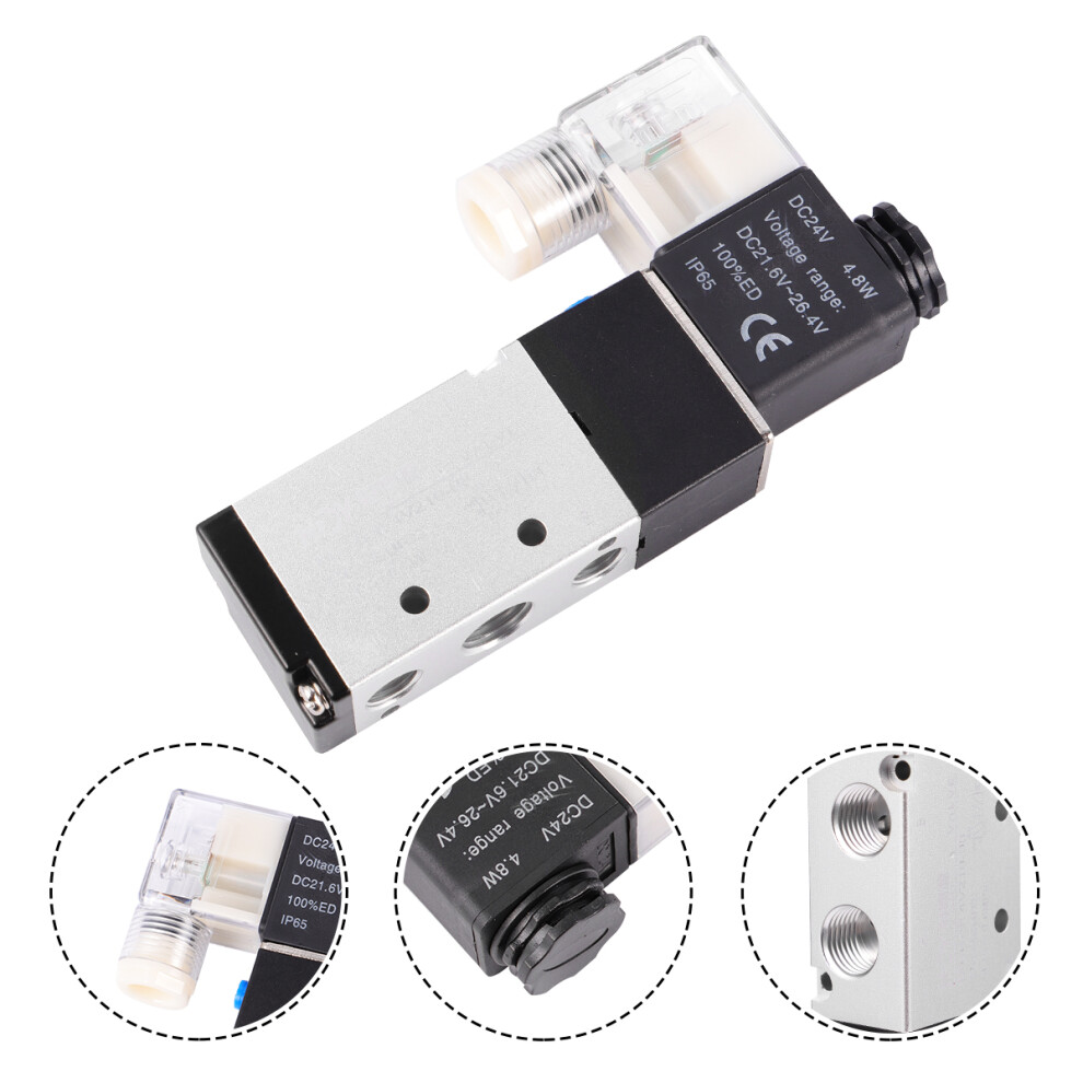 2 Position 5 Way Pilot-Operated Electrical Dc24v Solenoid 3013429889955