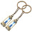 2pcs Car Keychains Hourglass Sand Timer Key Rings 1