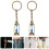 2pcs Car Keychains Hourglass Sand Timer Key Rings 9