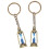 2pcs Car Keychains Hourglass Sand Timer Key Rings 7