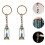 2pcs Car Keychains Hourglass Sand Timer Key Rings 2