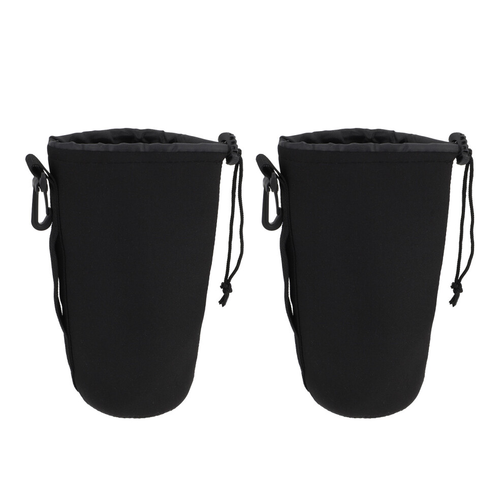 2Pcs Xl Camera Lens Pouch Shockproof Thermal Protector 3013429879444