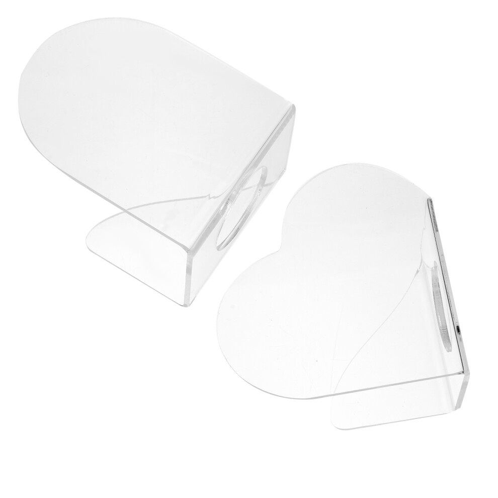Aboofan 2Pcs Transparent Acrylic Makeup Palettes For Color Mixing And Use
