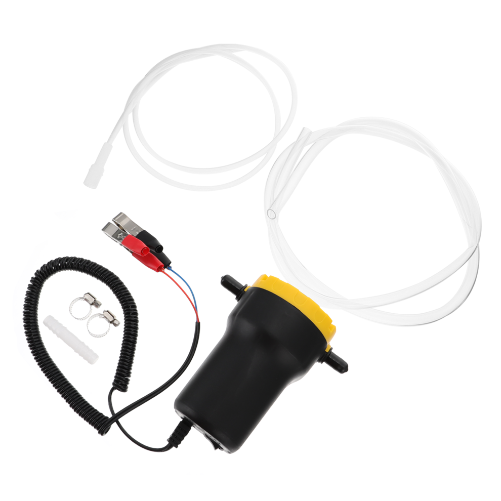 Self Priming Pump Oil Electric Oil Pump Fuel Transfer (Black) Black 061145507892