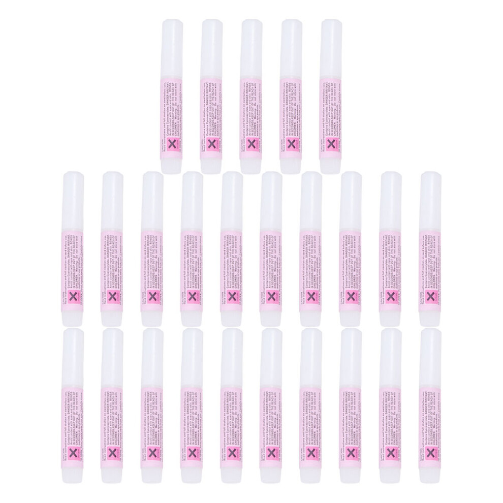 Artibetter 25Pcs 2G Nail Art Nail Tip Glue Adhesive Press On Nail Glue