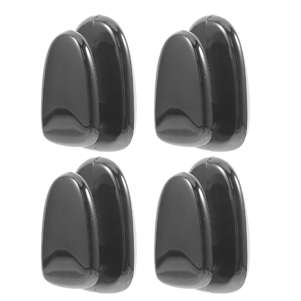 Worgeous Vehicle Hooks Zinc Alloy 4Pcs Drivers Black 3013473858198