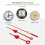Clock Accessory Kit Workmanship Red For Home Repairs 7