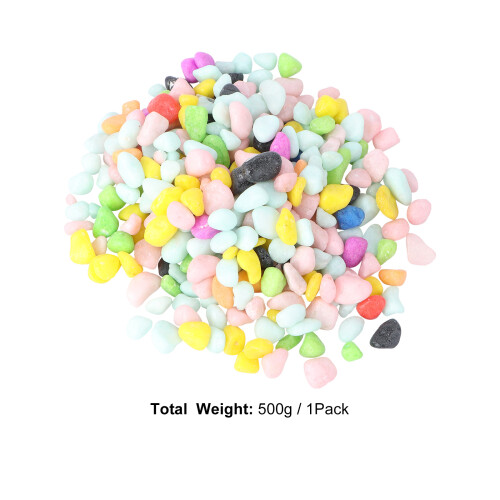 1 Pack Colorful Stone Fish Tank Decor Potted Pebbles 1