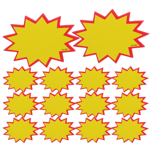 Supermarket Price Signs 300set Rectangular For 2