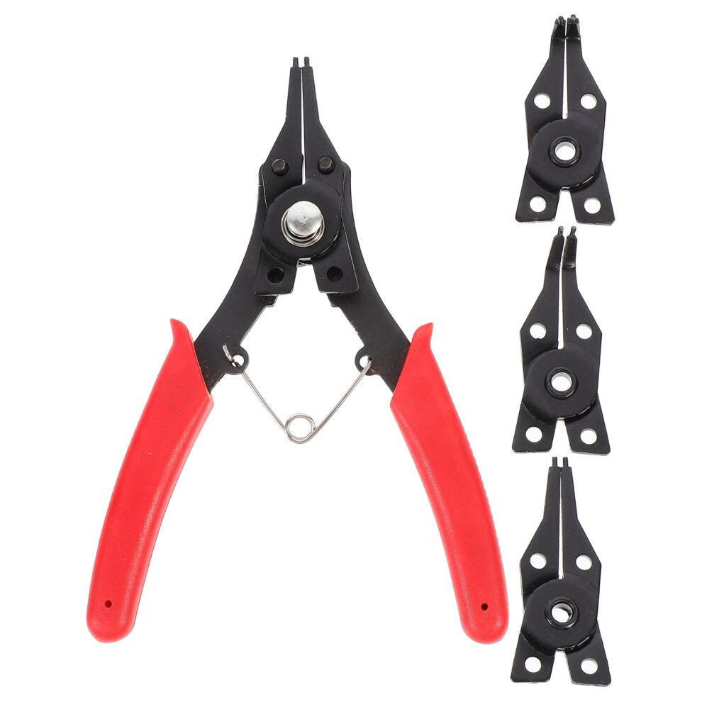 1 Set 4 In 1 Interchangeable Snap Ring Plier Tool 3013473868593