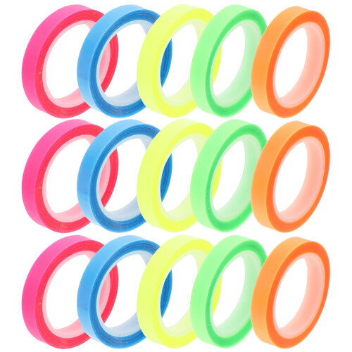 15Rouleaux De Ruban Étanche Assorti Pour Livres