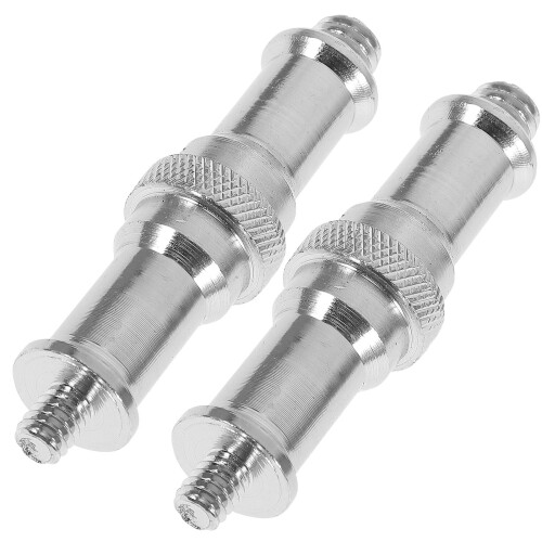 2 Pcs Thread Adapters Tripod Screw Flash Light Stand Spigot Stud