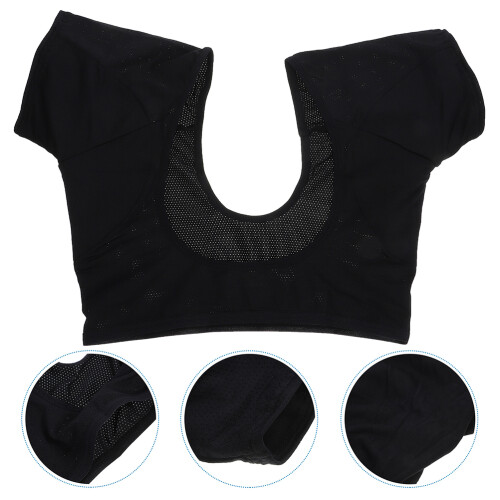 Breathable Underarm Patch Black Polyester 1pcs 2
