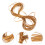 Caning Material For Chair Plastic Rattan Light Brown 1 Roll 6