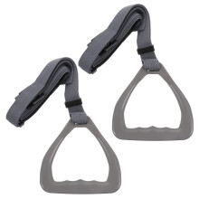 Worgeous 2 Pcs Fitness Rings Outdoor Gymnastic Lifting Has Child Grey