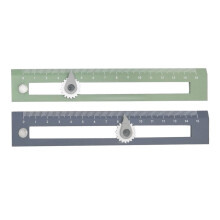 Worgeous 2 Pcs Scale Ruler Compass Drawing Tool Simple Color