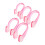 5pack Nose Plugs Swimming Plastic Pink For Swimming Training 9