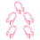 5pack Nose Plugs Swimming Plastic Pink For Swimming Training 10