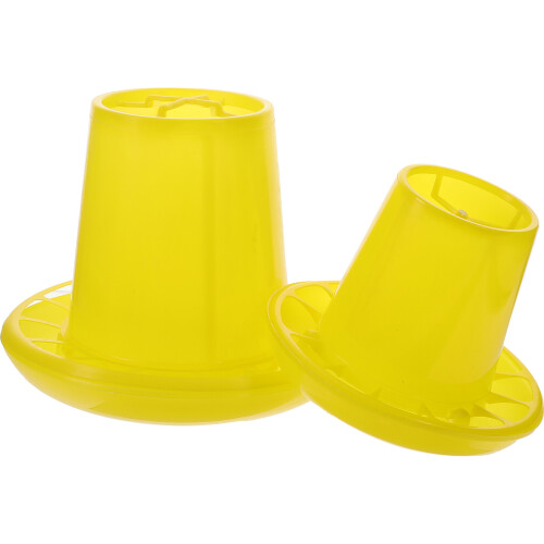 2 Pcs Feeder Bucket Chicken Feeding Container Food 2