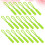 20 pz cilindrica con , verde fluorescente 5