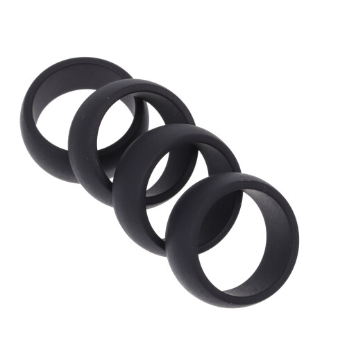 4 anelli in silicone flessibili per protezione dita