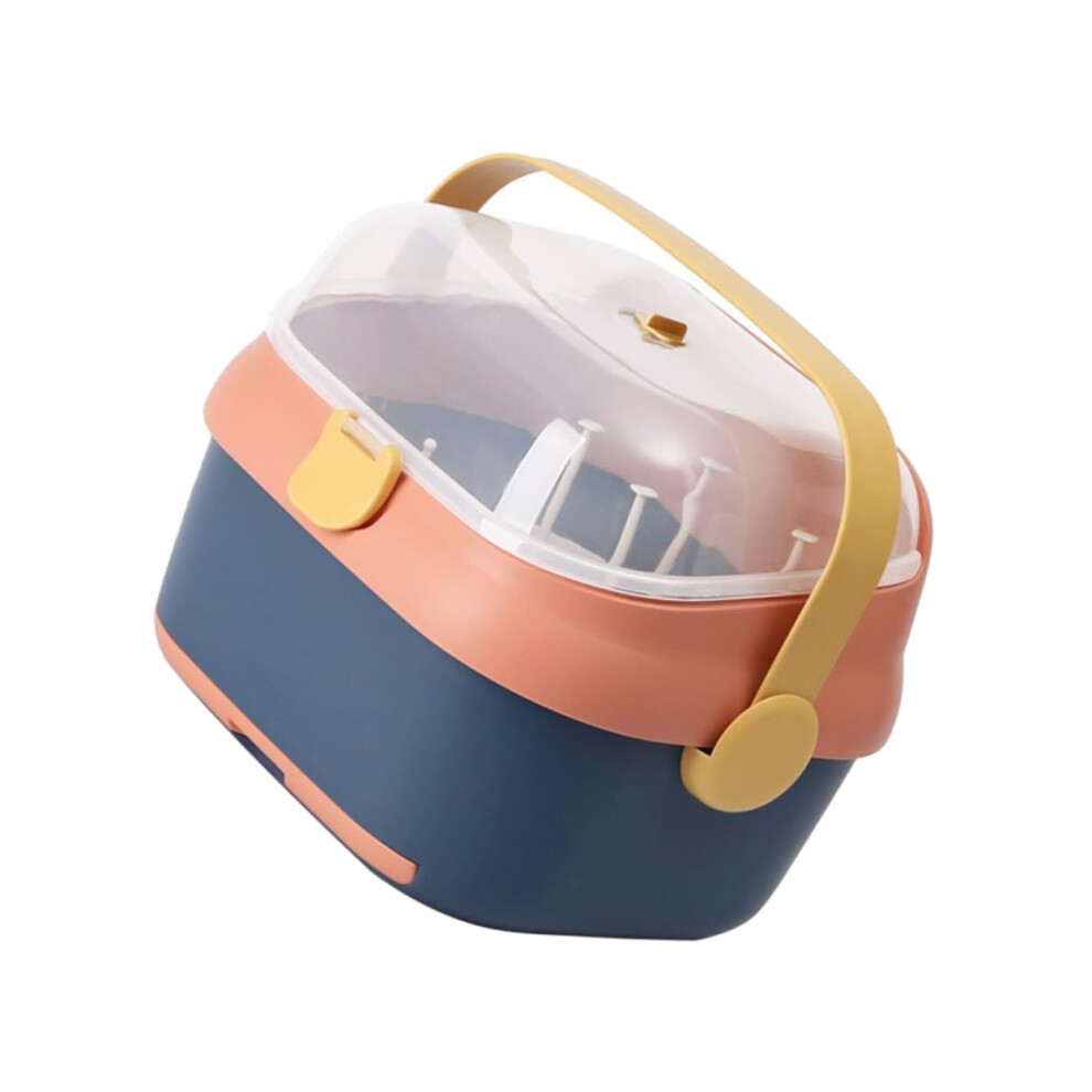 Bottle Drying Storage Case Multifunctional Drainer Box With Lid Dustproof Bottle Organizer Large Capacity Baby Bottles