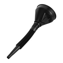 Heavy Duty Fuel Funnel Extendable Hose Automotive Oil Water Transfer Plastic Construction Wide Mouth Compact Design