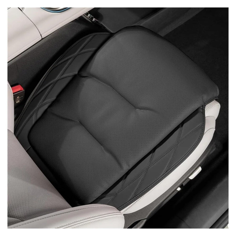 Comfort Leather Car Seat Cushion Cover Breathable Universal Fit Car Seat Covers For Auto Interiors Black 9393856506040